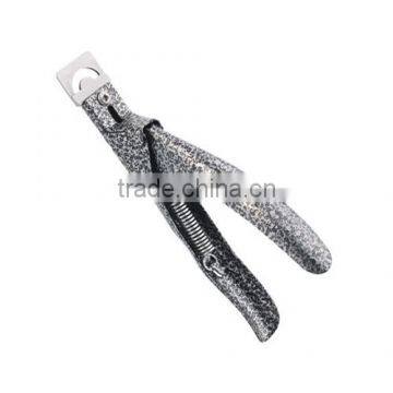 Powder Coated Black & White Acrylic Nail Cutter For Artificial Nails