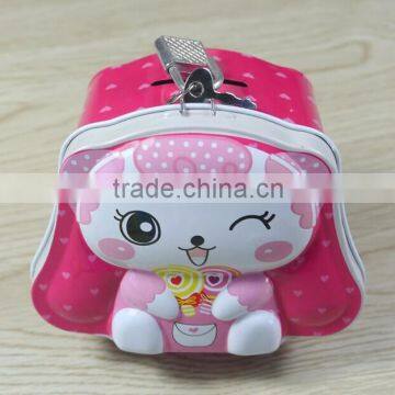 Hot Sale Piggy Bank/Cartoon Style Material Metal Piggy Bank
