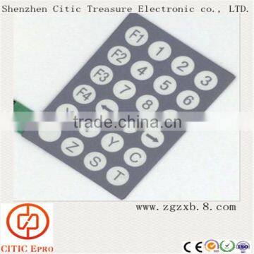 Tactile Pcb Membrane Keyboard Switch , Metal Dome membrane panel