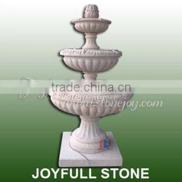 3 Tiers Water Fountains, G682 yellow granite fountain