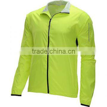 Mens Windproof fluorescent Cycling Jacket