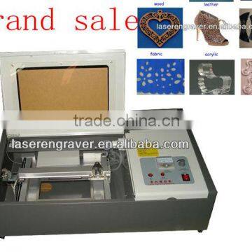 Dw40 Distributor wanted advertising arts crafts wood acrylic leather paper textile stamp making laser machine small engraving