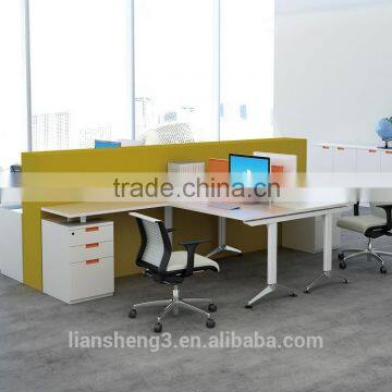 Latest Stlylish Office Table Design Office Partition Double Side Computer Table for 2 Person photo-6