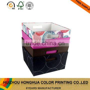 Fashion design home clothing packaging box fabric multipurpose storage box