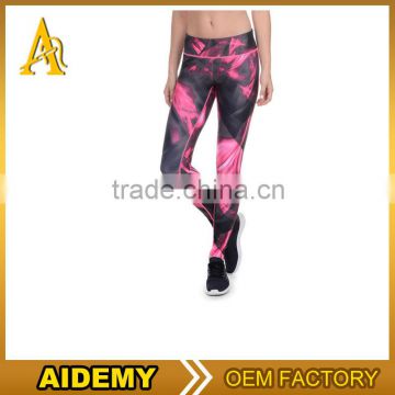 Polyester Spandex Custom Sublimation Yoga tights Women Wholesale Fitness Leggings