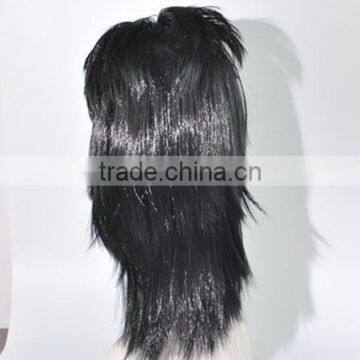 Synthetic Funny Black Silk Wig N232