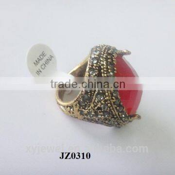 Alloy Jewelry Main Material and Engagement Bands or Rings Rings Type golden topaz ring