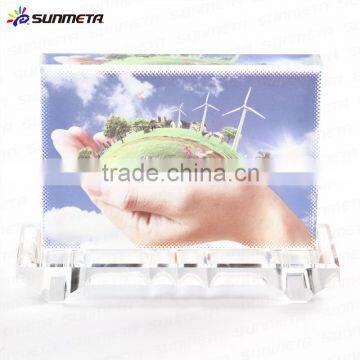 Coated Sublimation Crystal Blank DIY Crystal Photo Frame BSJ-22 photo-3