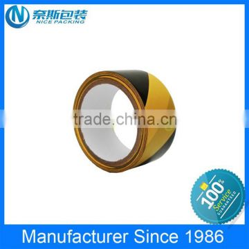 yellow and black pe warning tape for packing and marking