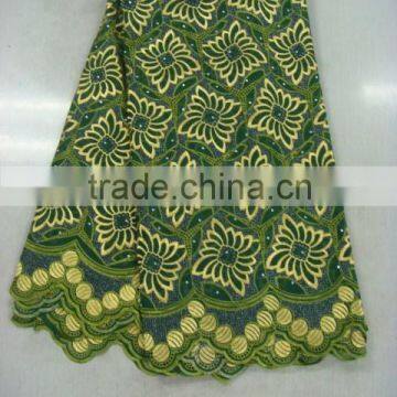 2015 wholesale china swiss cotton voile lace fabric H56-8