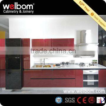 Red Modular Outdoor Kitchen Cabinet