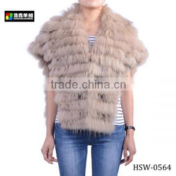 Fashion Lady's Cashmere Fur Coat, Women Alpaca Fur Poncho Coat