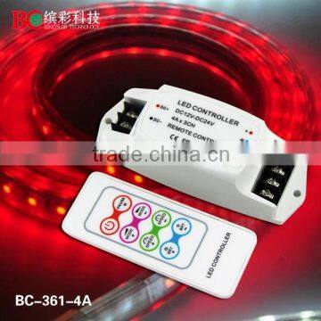BC-361-4A RF Remote Control RGB Intellegint LED Controller for Led Strip photo-3