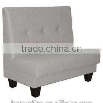 white leather wooden dining booth seating furniture used for restaurant