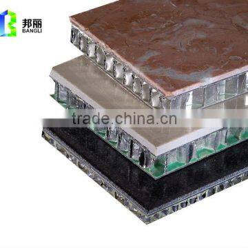 Lightweight Honeycomb sandwich panel natural stone facade cladding sandwich panel