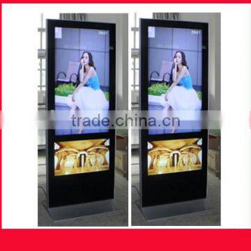 42inch+22inch double screen LED advertising kiosk