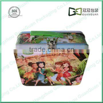 Square Tin Candy Girl Metal Lunch Box