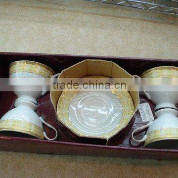 8pcs Cup And Saucer With Decal Design Unique Design Cup And Saucer