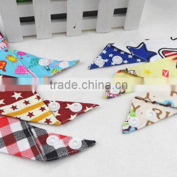 Twill Cotton Baby Drool Bib Bandana for Toddler Kids / Pretty Twill Terry Cotton Baby Towel photo-4