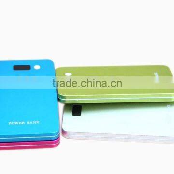 Ultra Thin power bank 5000mah, high capacity polymer power bank