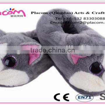 New design Lovely Fashion Cute Customize Cheap Warm comfortable Plush toy Cat Slippers