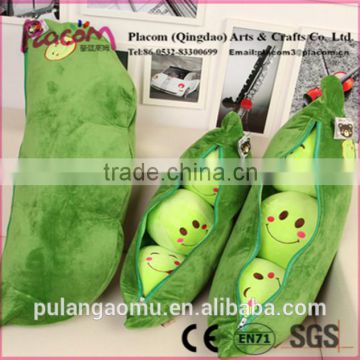 Special Cute High-Quality Supersoft Pea Plush Pillows for Wholesale