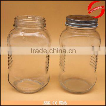 350ml glass honey jar with metal screw cap