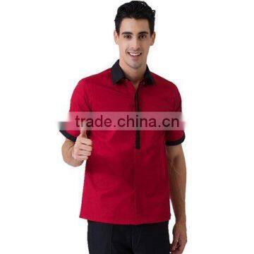 OEM Chef Uniforms men'srestaurant waiter long sleeve work shirt