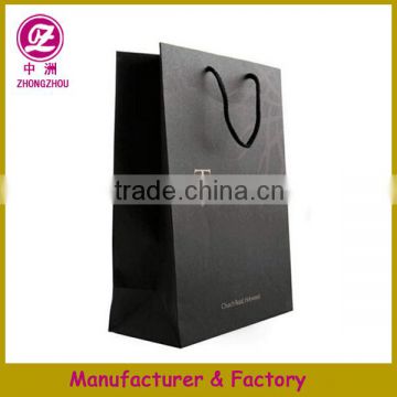 rope handle luxury kraft paper carrier bag for gift packaging