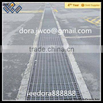 hot dip galvanized parking lot steel grating / metal grates drains