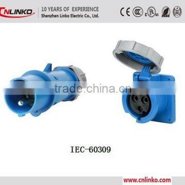 IEC 60309 32 amp industrial plug ip67 waterproof