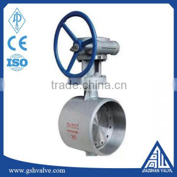 factory supply ansi 150lb butt welded butterfly valve