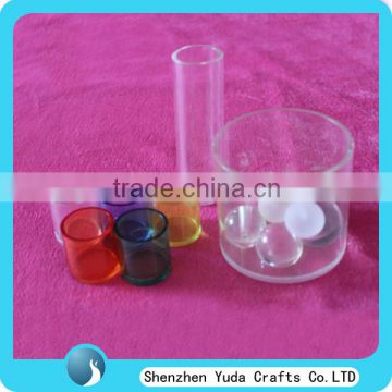 Different types cast acrylic perspex pipes clear acrylic tube display