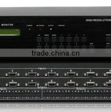 OEM/ODM 1080P VGA 8x8 Matrix Switcher, Programmable AV Central Remote Controller