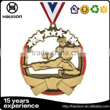Championships Fetal Fist Judo Kung fu Award Taekwondo Trophy Tin Medallion Medals photo-5