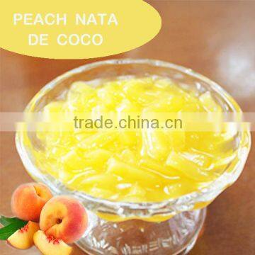 good taste Taiwan bubble tea with peach nata de coco