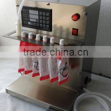 small electric spout pouch filling machine for filling Soybean milk, vegetable juice