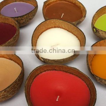 Eco-friendly coconut candle, decorative candle