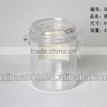 Acrylic Airtight Dryfood Canister with Clamp