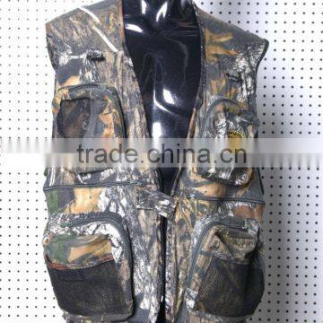 2016 New trend fashion design canvas hunting fishing vest wholesale