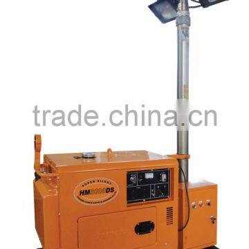6.0KVA MOBILE SITE LIGHT SILENT TYPE AIR COOLED DIESEL GENERATOR SINGLE PHASE