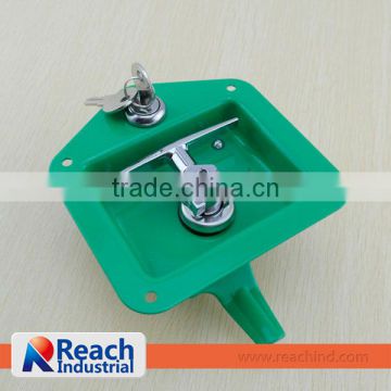 Heavy-duty Truck T Handle Toolbox Lock with Green Powder Coating