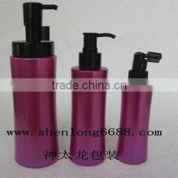plastic empty shampoo pump bottle