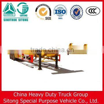 Chinese manufacturer 3 axle skeleton semi trailer frame container chassis (promotion gift)