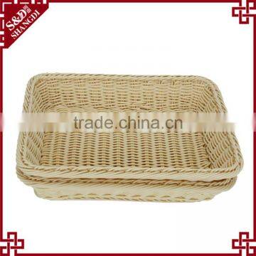 PE Rattan Crafts Supermarket Display Basket for Fruit and Vegetable photo-4