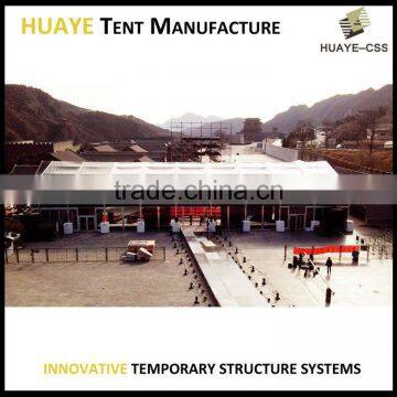 High quality Strong aluminium structure glass black display tents for sale