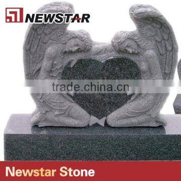 Newstar natural stone angels memorial headstone