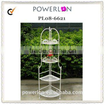 2015 NEW DESIGN Decorative 4-tier garden triangle corner shelf