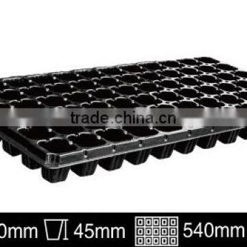 Deep Black Plastic Seedling Tray Seed Germination Tray Nursery Plug Trays photo-4