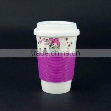 Food grade anti-skidding silicon rubber bottle sleeve